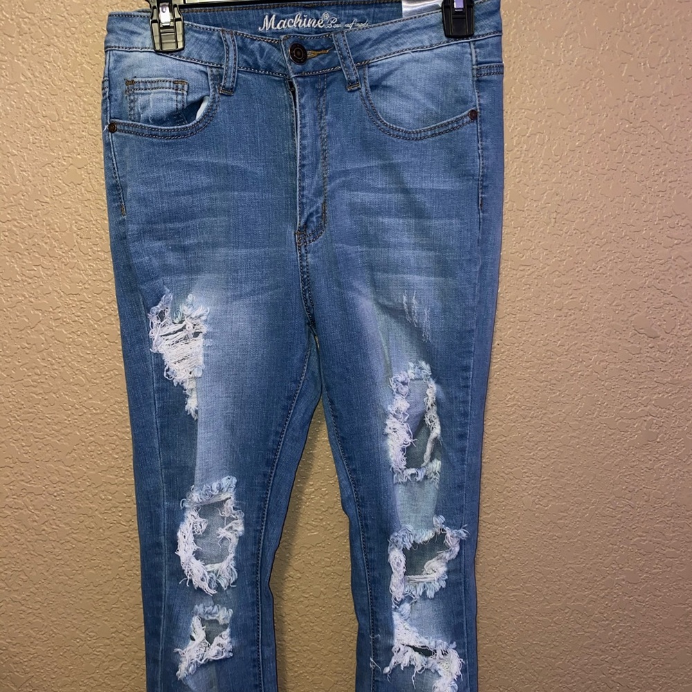 RIPPED SKINNY JEANS (high waisted)